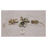 3 Vintage Broaches