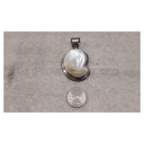 925 Silver Pendant With Mother of Pearl Inlay