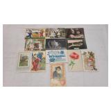 12 Vintage Postcards