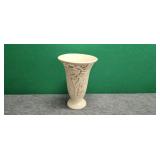 10' White Red Wing Vase