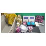 Tote of Christmas Ornaments / Decorations