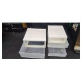 Three storage containers