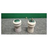 Set of Large Salt & Pepper w/ Pepper Grinder