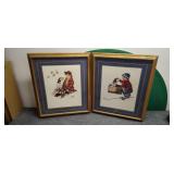Two 23'ï¿½27' Norman Rockwell Prints