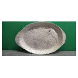 Aluminum or Peuter Decorative Tray