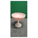 Fenton Pink Pedestal Dish