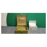 Metal Check Box & Recipe Box