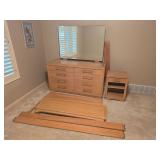Vintage Wood Bed Set