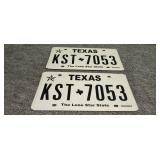 Two Texas License Plates