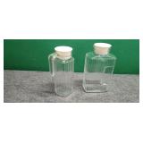 Two Vintage Glass Decanters