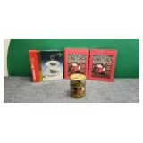 Musical Tin, Christmas Books & Serving Tray