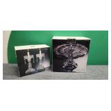 Cake Plate & Candlestick Holders