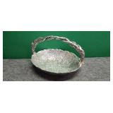 Aluminum or Oewter Decorative Fruit Bowl