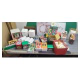 Tote of Christmas Decorations