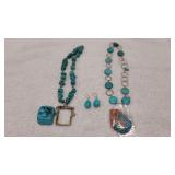 Turquoise-Style Necklaces & Earrings