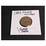 1883 Shield Nickel  'Good Date'
