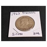 1963 Franklin Silver Half Dollars