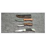 Two Pocket & One Belt Knife