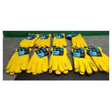 6 Buffalo 3 elk skin winter lined gloves XL