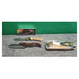 Two pocket and one belt knives