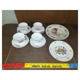 China cups and plates and decorative plates