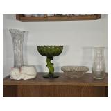 Vases and candy dishes