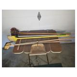 Ice scraper squeegy copper dust pan broom