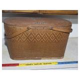 Picnic basket and supplies