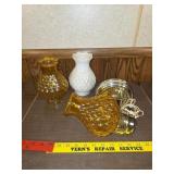 Electrical lamp w/3 shades