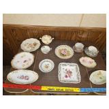 German, Japanese,  Italian hand-painted dishes