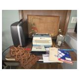 Smith-corona electric typewriter and supplies