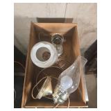brass and glass electric oil lamps converter