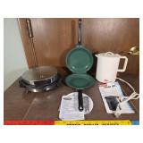 Waffle iron, green pan flapjack pan, electric