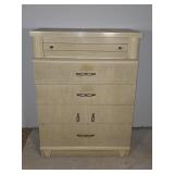 Modern blonde wood chest of drawers 1950's 4