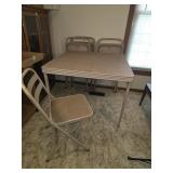 Durham #37 card table 4 chairs