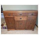 1970s campaign-style chest of drawers by