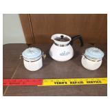 Corning Ware Blue Cornflower 2 canisters
