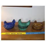 Hens on a Nest candy dish 3ct