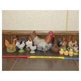 Chickens porcelain