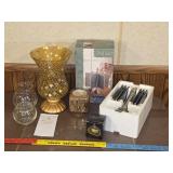 Partylight vase picture holder hand-painted
