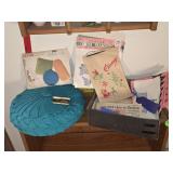 Pillow w/pattern dollies transfer and