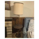 Floor lamp with table