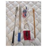 Shoe horns tennis balls back scratcher