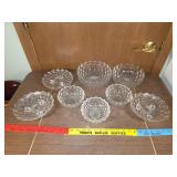 Lead crystal candy dishes and trays