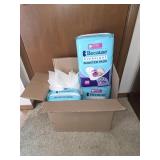 Incontinence Booster pads 3 unopened 2 opened