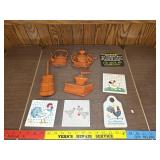 Sexton wall decor and hot pots holders