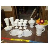 Westmoreland or Indiana Glass white milk glass