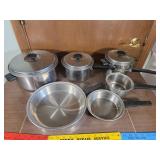 Lifetime stainless steel waterless cookware set