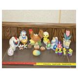 Chicken and eggs 1980's ceramic or porcelain