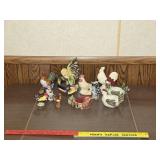 Chickens porcelain enesco tape measures pin